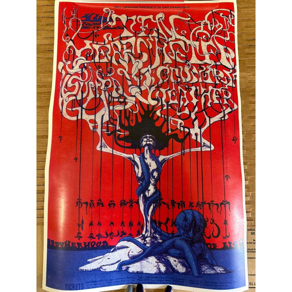 Iron Butterfly Cold Blood Fillmore West Print Lee Conklin Bill Graham BG-190